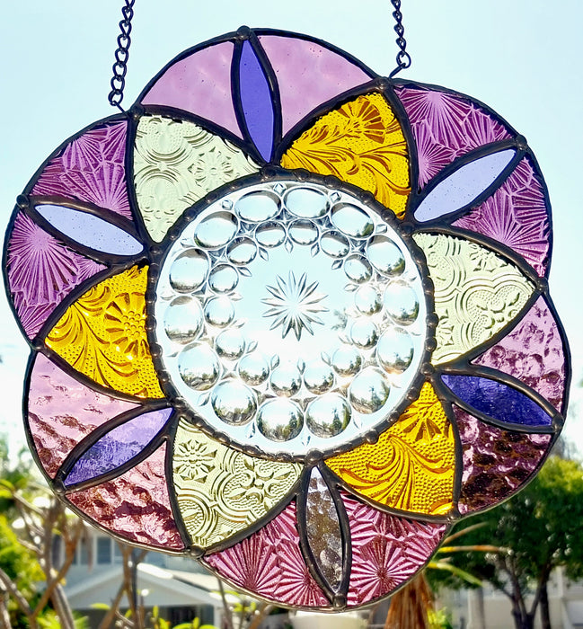 Seed of life Mandala 💜🩷💛