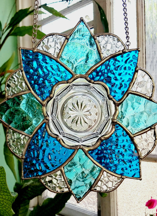 Blue snowflake mandala💙🩵