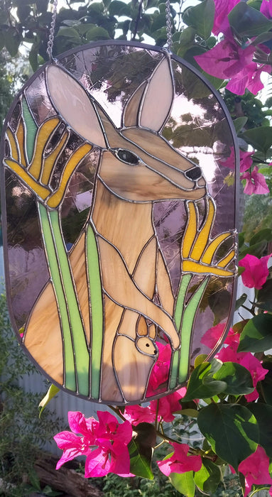 "Between the Kangaroo paws"