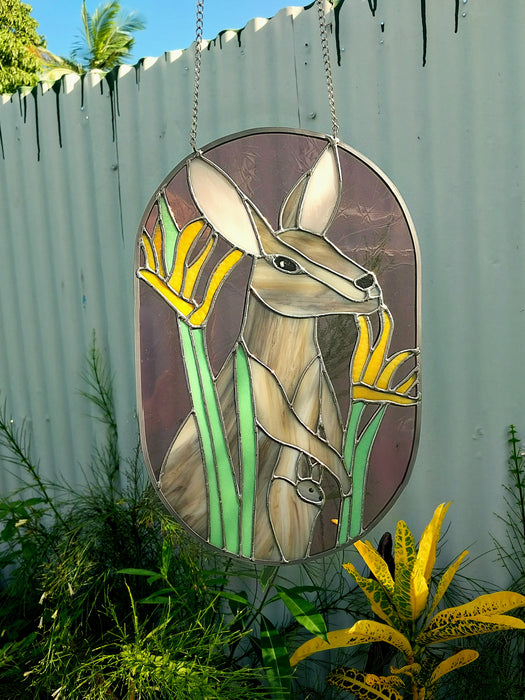 "Between the Kangaroo paws"