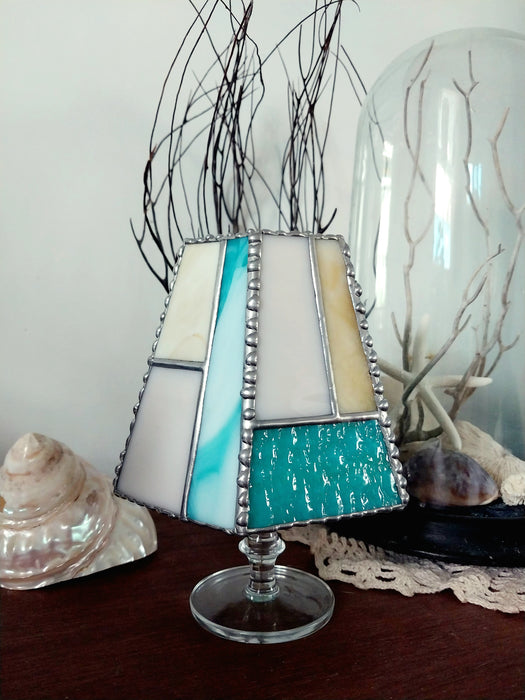 Mini stained glass light