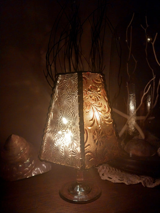 Mini stained glass light.💛