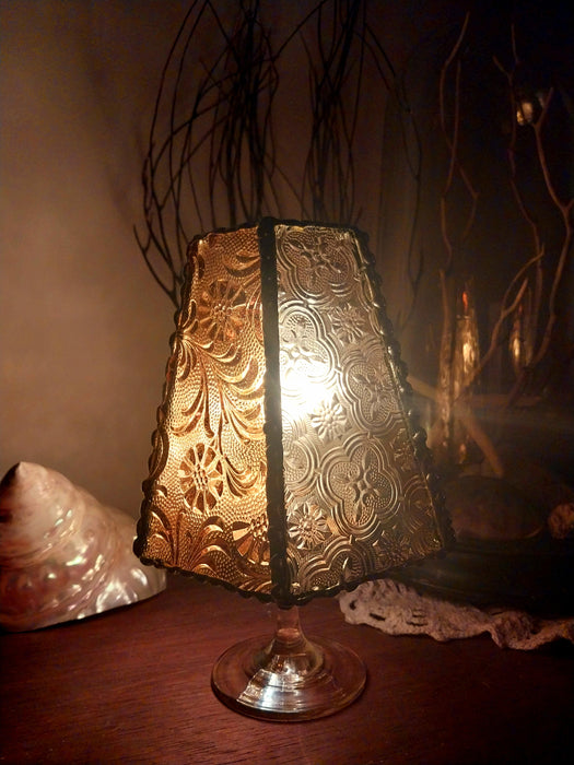 Mini stained glass light.💛