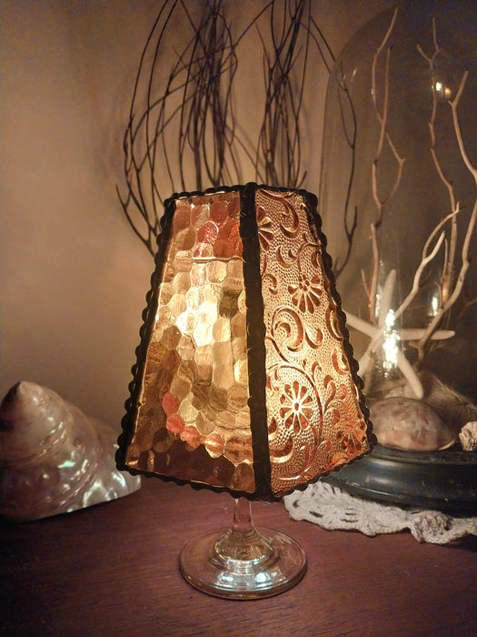 Mini stained glass light.💛