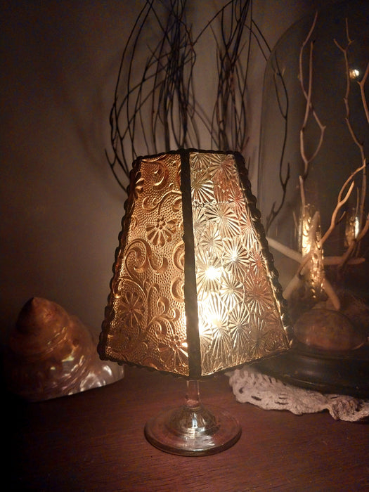 Mini stained glass light.💛
