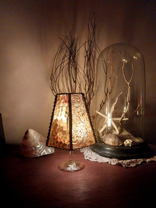 Mini stained glass light.💛