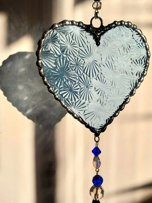 Heart of sparkling sunshine 💙            blue Muranese
