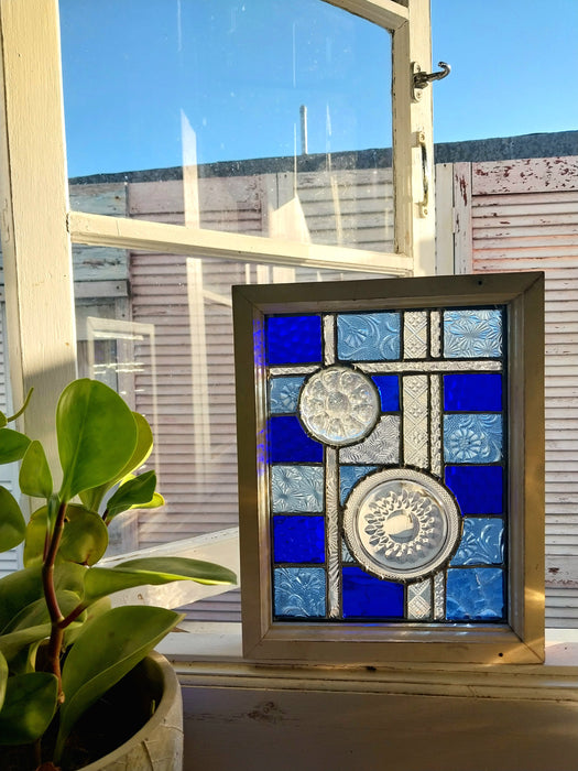 Framed Patchwork Blues🩵💙