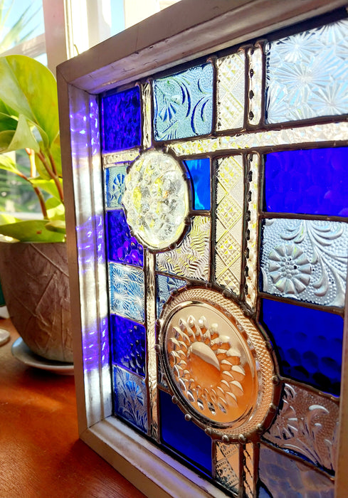 Framed Patchwork Blues🩵💙