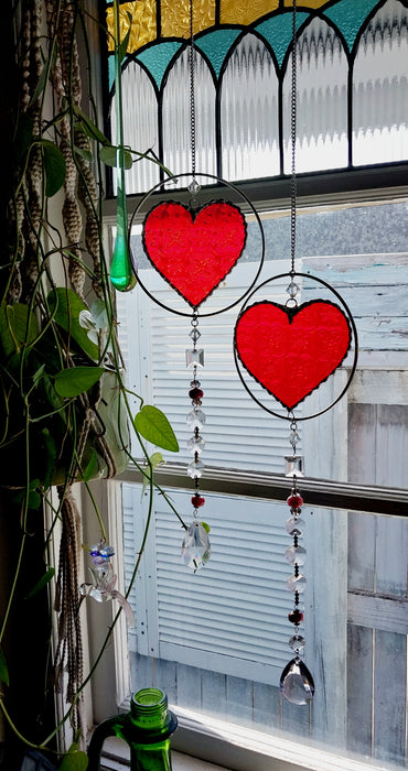 Heart of sparkling sunshine ❤️ red Morisco