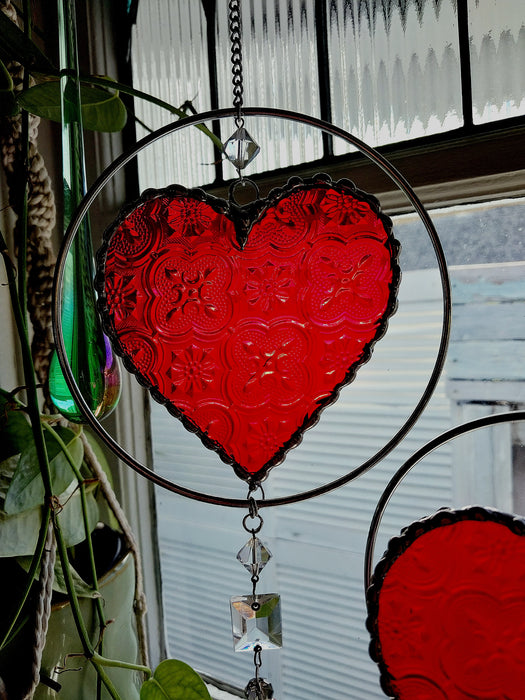 Heart of sparkling sunshine ❤️ red Morisco
