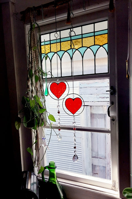Heart of sparkling sunshine ❤️ red Morisco