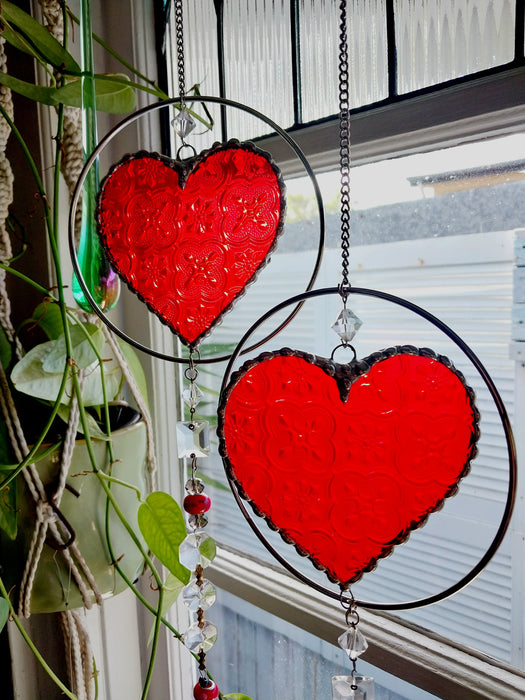 Heart of sparkling sunshine ❤️ red Morisco