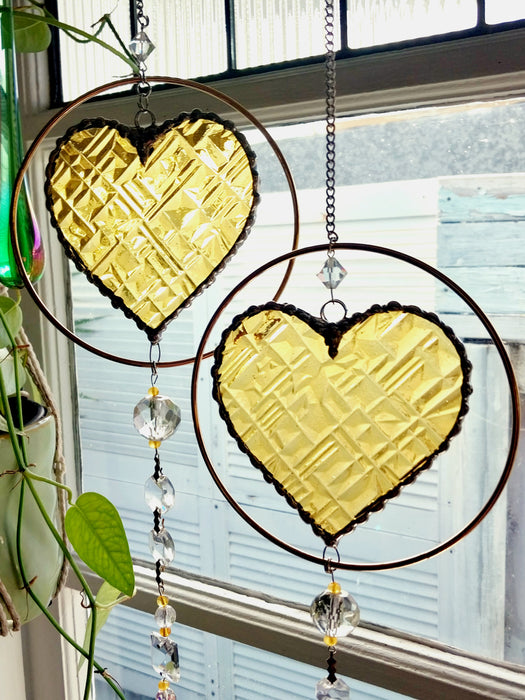 Heart of sparkling sunshine 💛 yellow Abstracto