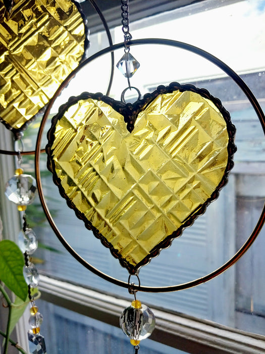 Heart of sparkling sunshine 💛 yellow Abstracto