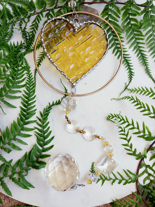 Heart of sparkling sunshine 💛 yellow Abstracto