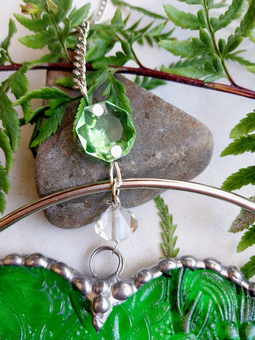 Heart of sparkling sunshine 💚           green Maple leaf
