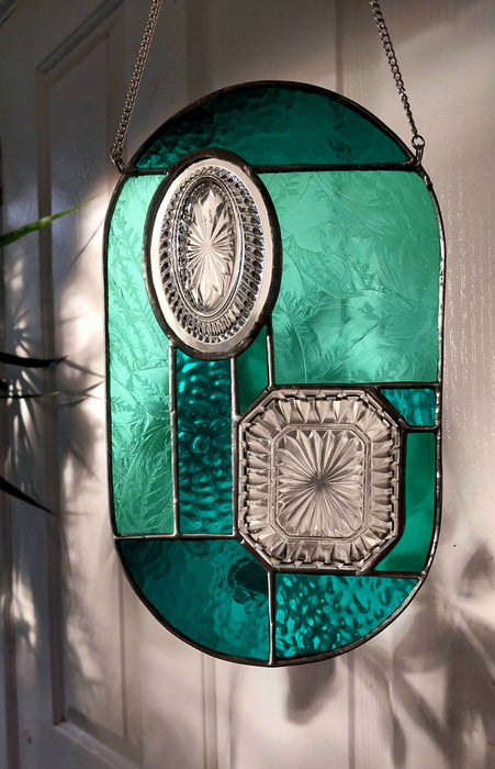 "patchwork in Teal "