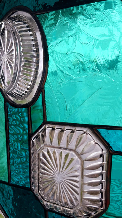 "patchwork in Teal "