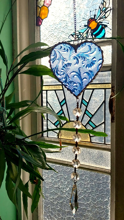 Available Saturday 13th of June 3pm AEST Heart of sparkling sunshine 💙Blue Japanese floral