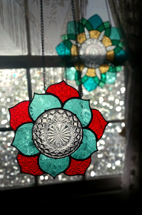 Available Saturday 13th of June 3pm AEST Mandala teal/red