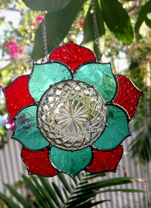 Available Saturday 13th of June 3pm AEST Mandala teal/red