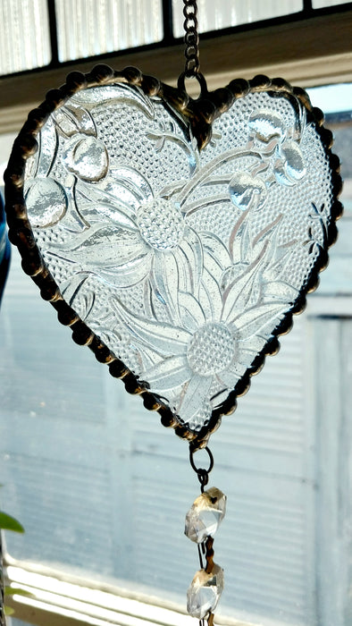 Heart of sparkling sunshine, clear Flannel flower🤍