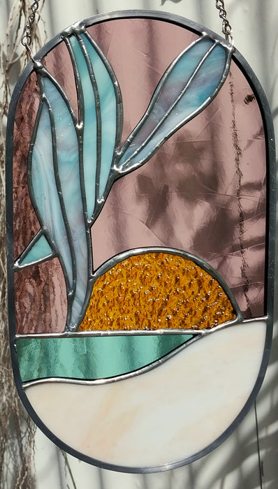 Under the gumtree.