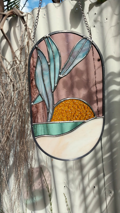 Under the gumtree.