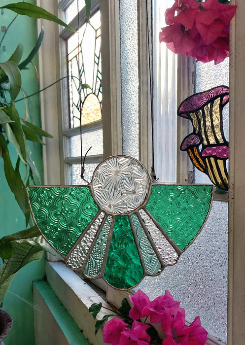 Available Saturday 3pm AEST.       Art deco "Lalique" Queen of Green