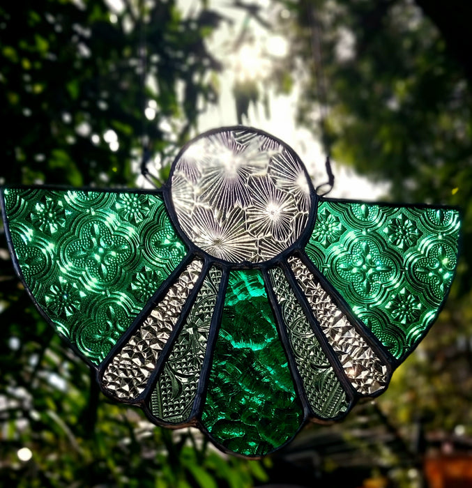 Available Saturday 3pm AEST.       Art deco "Lalique" Queen of Green