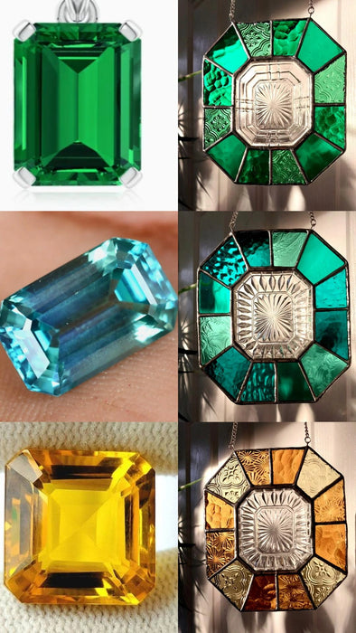 stained glass Emerald