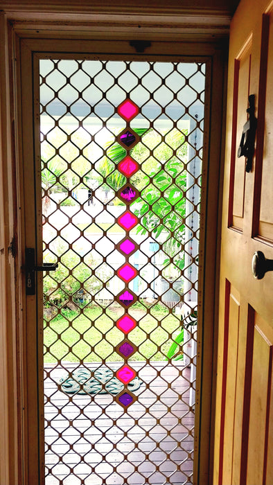 Screen mosaics.                    Diamond Dazzler's Pink & purple