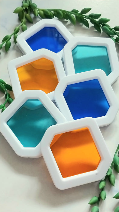 Screen mosaics.                    Diamond Dazzler's Summertime ( blue, teal, orange)