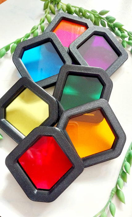 Screen mosaics.                    Diamond Dazzler's Chakra 7 colours