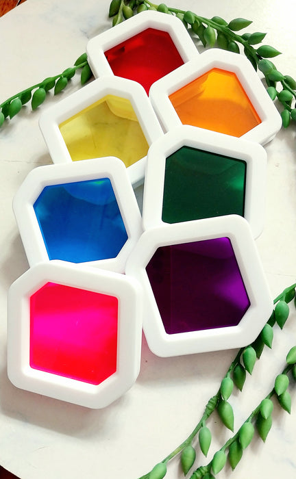 Screen mosaics.                    Diamond Dazzler's Chakra 7 colours